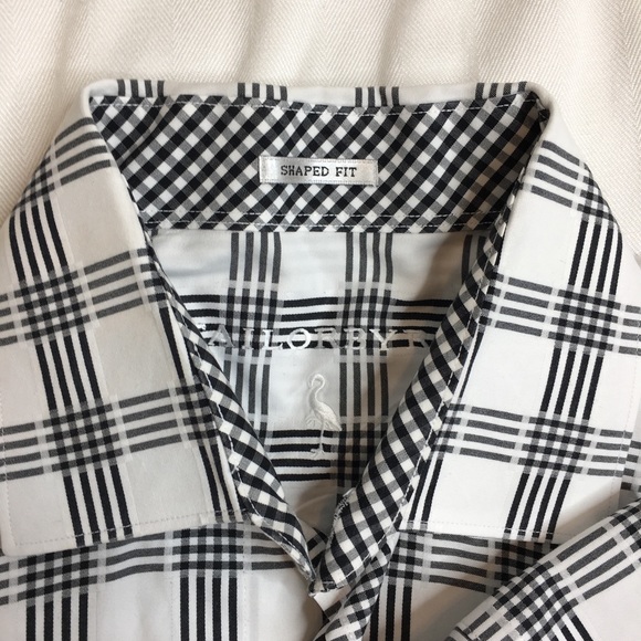 Taylorbyrd Men’s Plaid Shirt M/L Black White - Picture 2 of 8